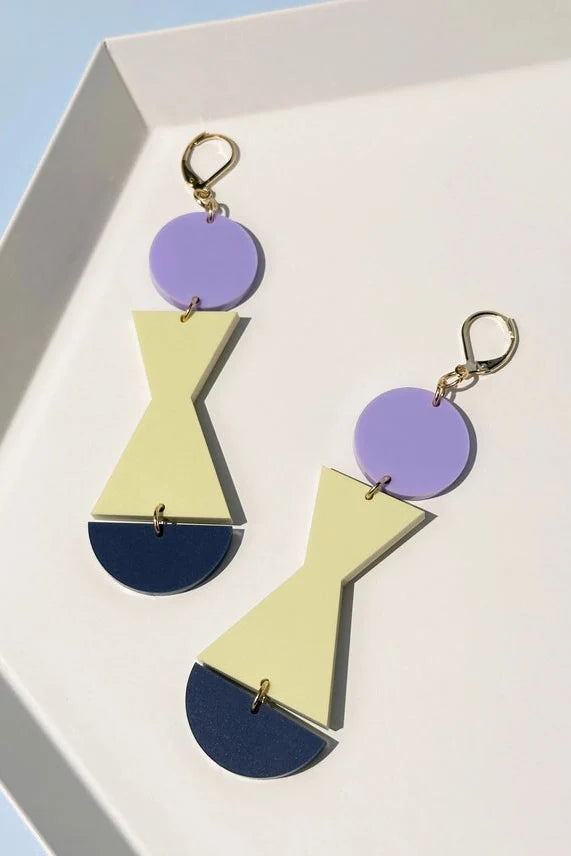 COMBINIST GOOD Boucles d'Oreilles Abstraite