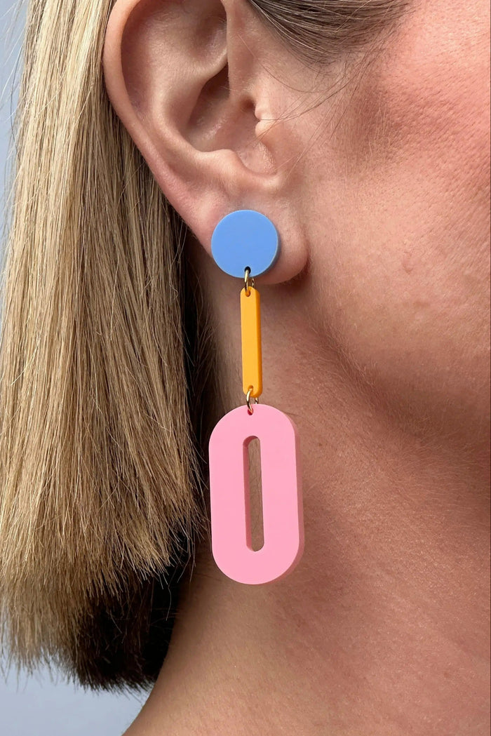 COMBINIST GOOD Boucles d'Oreilles Pendante Ovale