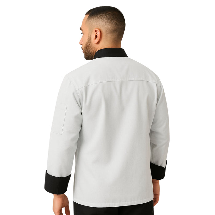 Contrast Full Sleeves Unisex Chef Coat