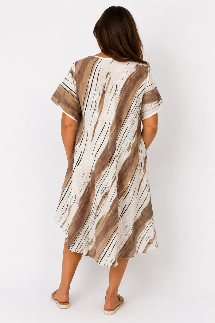 Cotton Helena Dress - Mocha