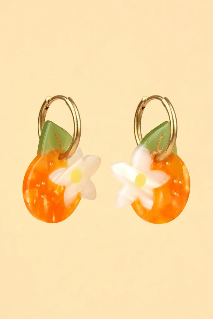 COUCOU SUZETTE Boucles d'Oreilles Fleur d'Oranger