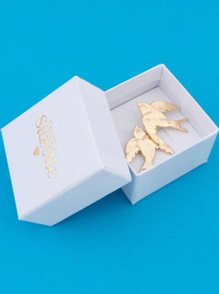 COUCOU SUZETTE Boucles d'Oreilles Hirondelle