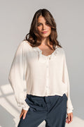 DAILYSTORY Blouse Rory - Blanc