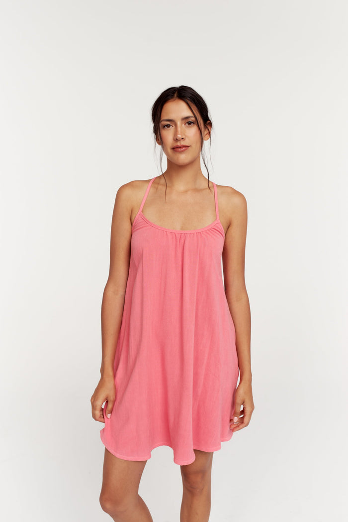 DAILYSTORY Robe Isabella Courte - Corail