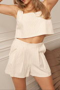 DAILYSTORY Short Angie - Beige Ligné