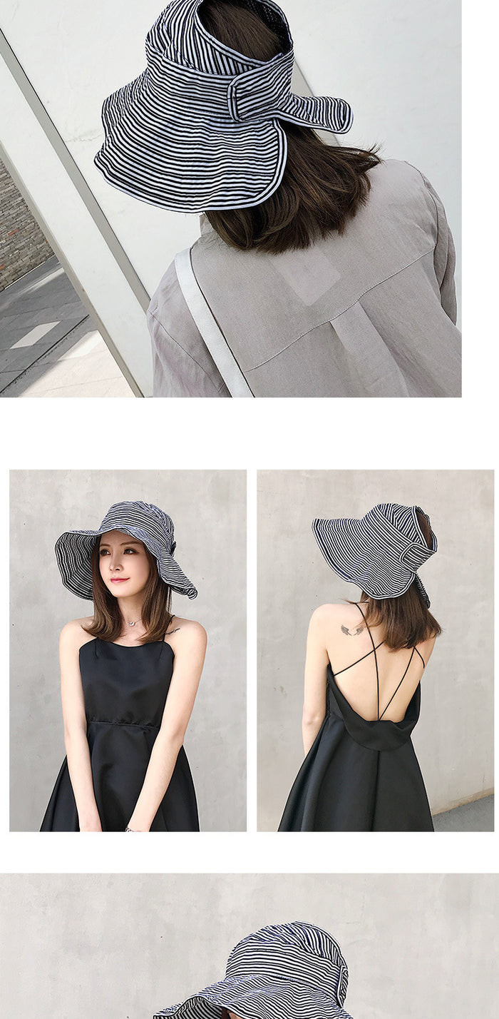 Danielle- the Striped Summer Cloche Inspired Hat 5 Color Ways