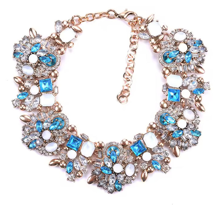 Daphne- the Glamorous Crystal Choker Necklace 5 Color Ways