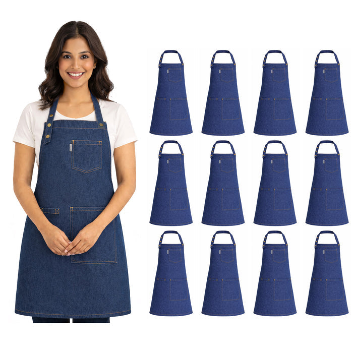 Denim Aprons Pack of 12