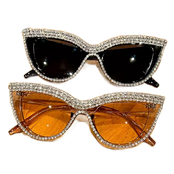 Diana- the Rhinestone Cat Eye Sunglasses 4 Colors