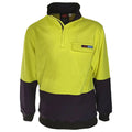 Hivis 1/2 Zip Fr & Hrc2 Jumper - 3423 Metro Workwear.