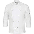 DNC Workwear Hospitality & Chefwear White / XS DNC WORKWEAR Cool-Breeze Cotton Long Sleeve Chef Jacket 1104