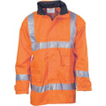 DNC Workwear Work Wear Orange / S DNC WORKWEAR Hi-Vis D/N Breathable Rain Jacket with 3M Reflective Tape 3871