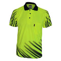 DNC Workwear Work Wear DNC WORKWEAR Hi-Vis Sublimated Full Stripe Polo 3566