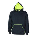 DNC Workwear Work Wear Navy/Yellow / XS DNC WORKWEAR Kangaroo Pocket Super Brushed Fleece Hoodie 5423