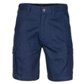 DNC Workwear Work Wear Navy / 72R DNC WORKWEAR Middle Weight Cotton Double Slant Cargo Shorts - With Shorter Leg Length 3358