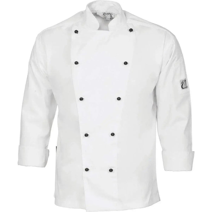 Dnc Workwear Traditional Short Sleeve Chef Jacket - 1102 Metro Workwear.