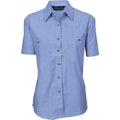 DNC Workwear Work Wear DNC WORKWEAR Women’s Cotton Chambray Shirt - Short Sleeve 4105