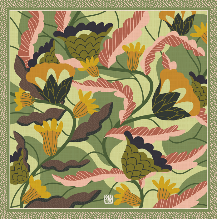 DORA NOLA Foulard en Soie 50 - Nana