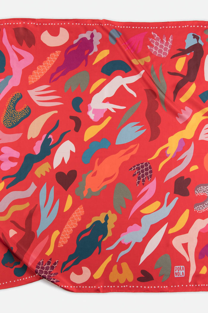 DORA NOLA Foulard en Soie 90 - All the Way