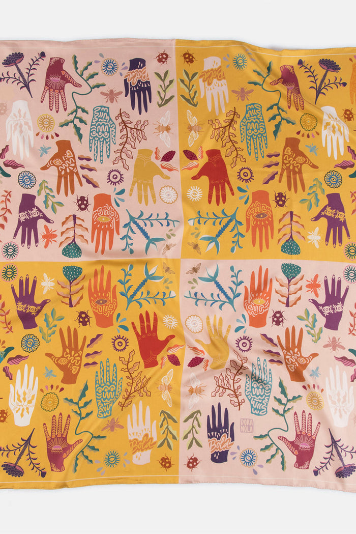 DORA NOLA Foulard en Soie 90 - Le Gardien