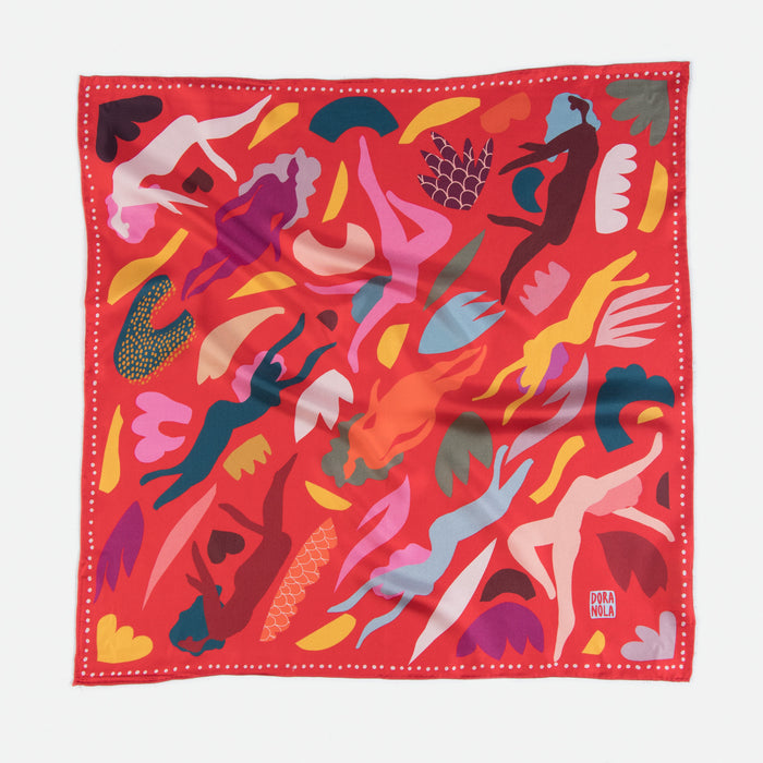 DORA NOLA Petit Foulard en Soie 50 - All the Way