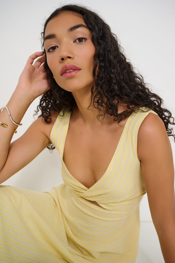 DORSALI Robe Twisted Basics - Sunbeam Stripe