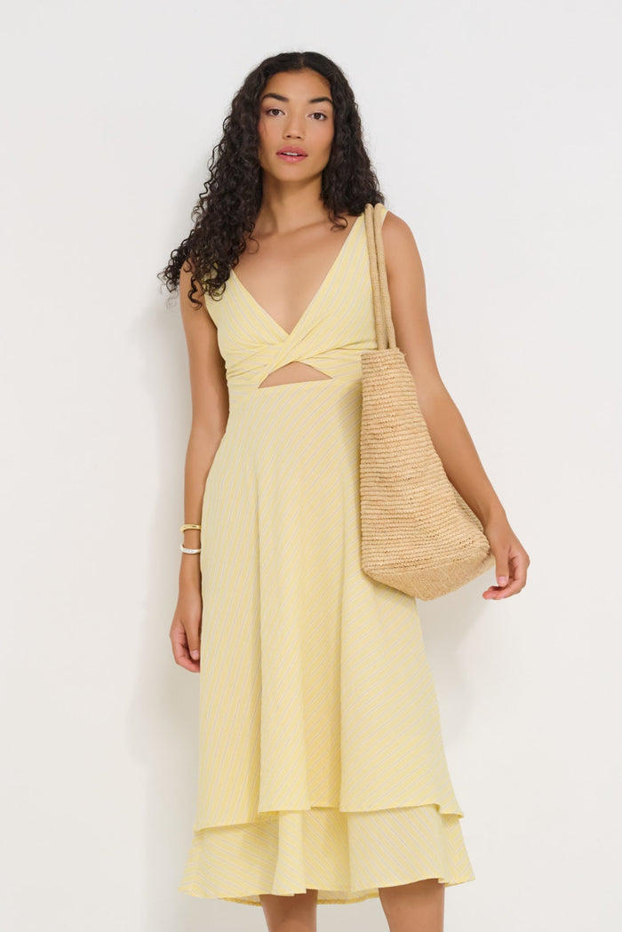 DORSALI Robe Twisted Basics - Sunbeam Stripe