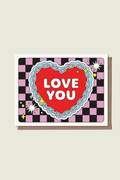 EPEE LAPIN STUDIO Carte de vœux Love You Heart