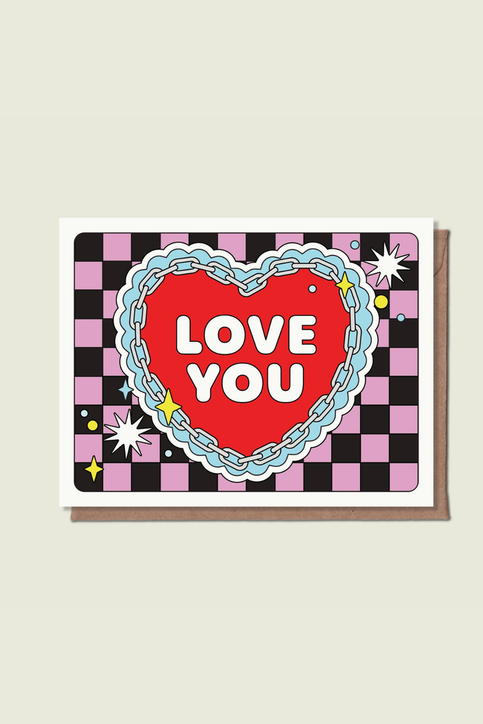EPEE LAPIN STUDIO Carte de vœux Love You Heart