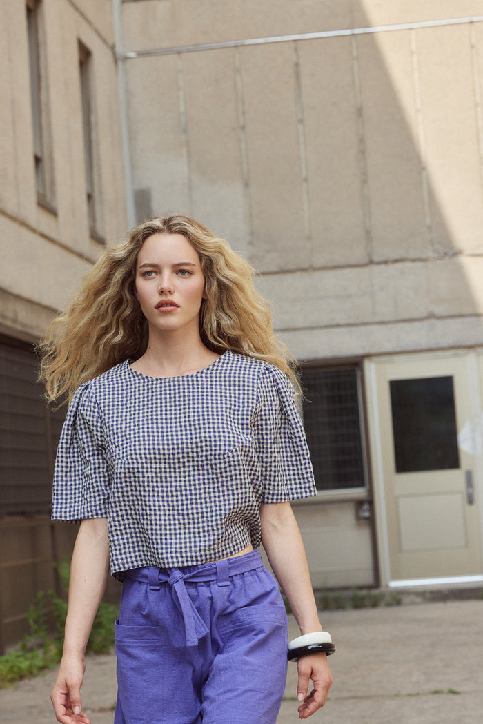 EVE GRAVEL Blouse Elpha - Bleu Mauve