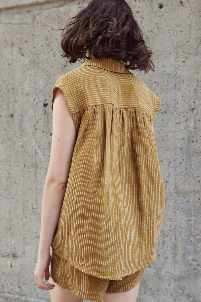 EVE GRAVEL Chemise Cameron - Rayure Ochre