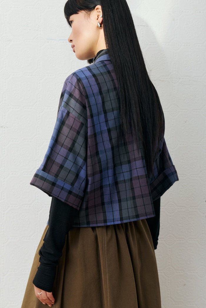 EVE GRAVEL Chemise Katarina - Tartan Bleu
