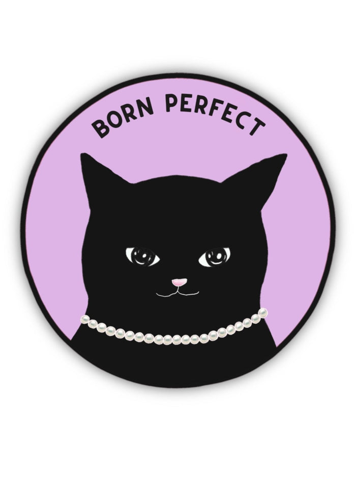 FOONIE Autocollant Chat Noir Fancy
