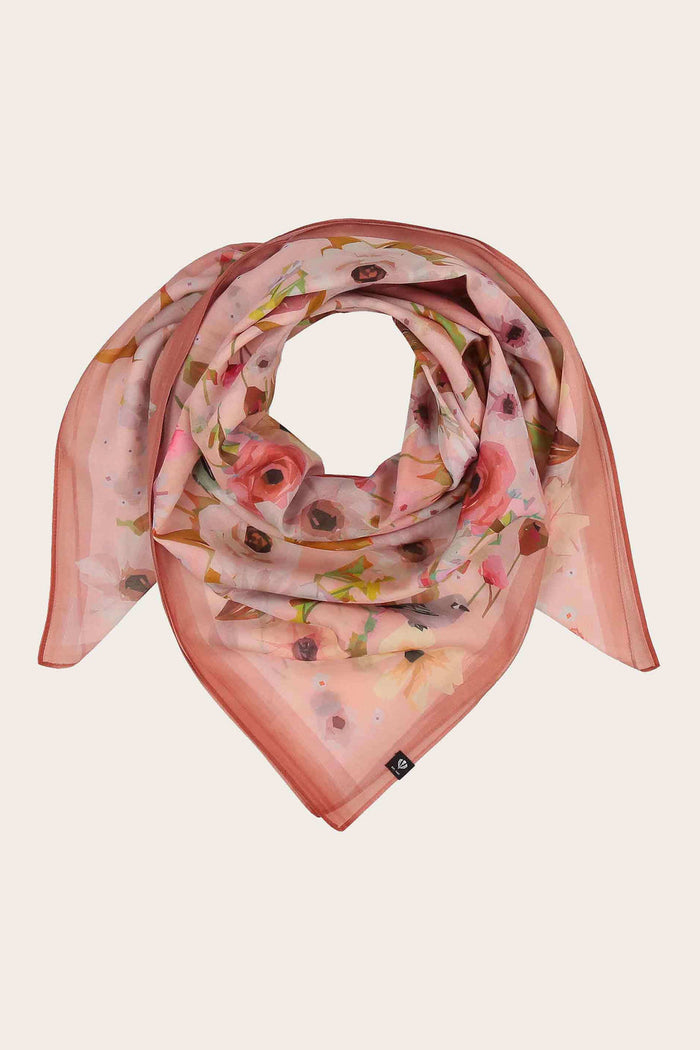 FRAAS Foulard Carré à motifs floraux