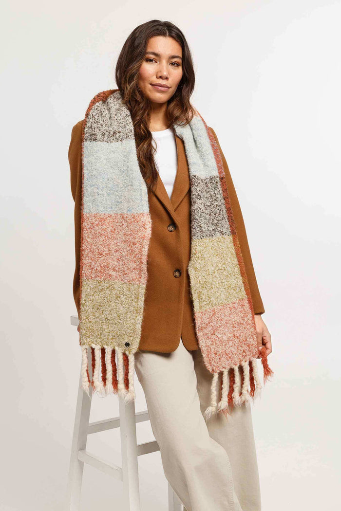 FRAAS Foulard Carreaux à Frange