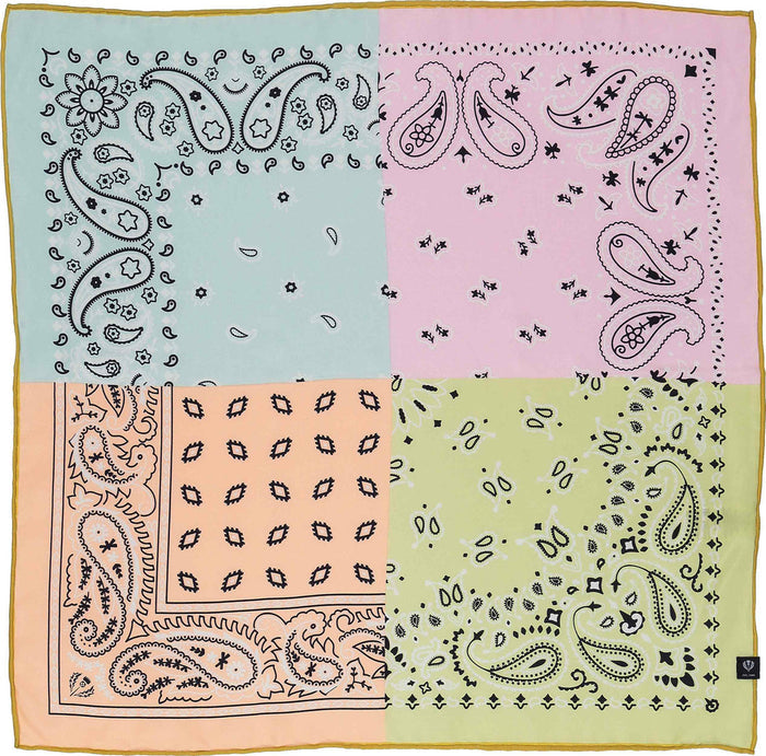 FRAAS Foulard en Soie Bandana Patchwork