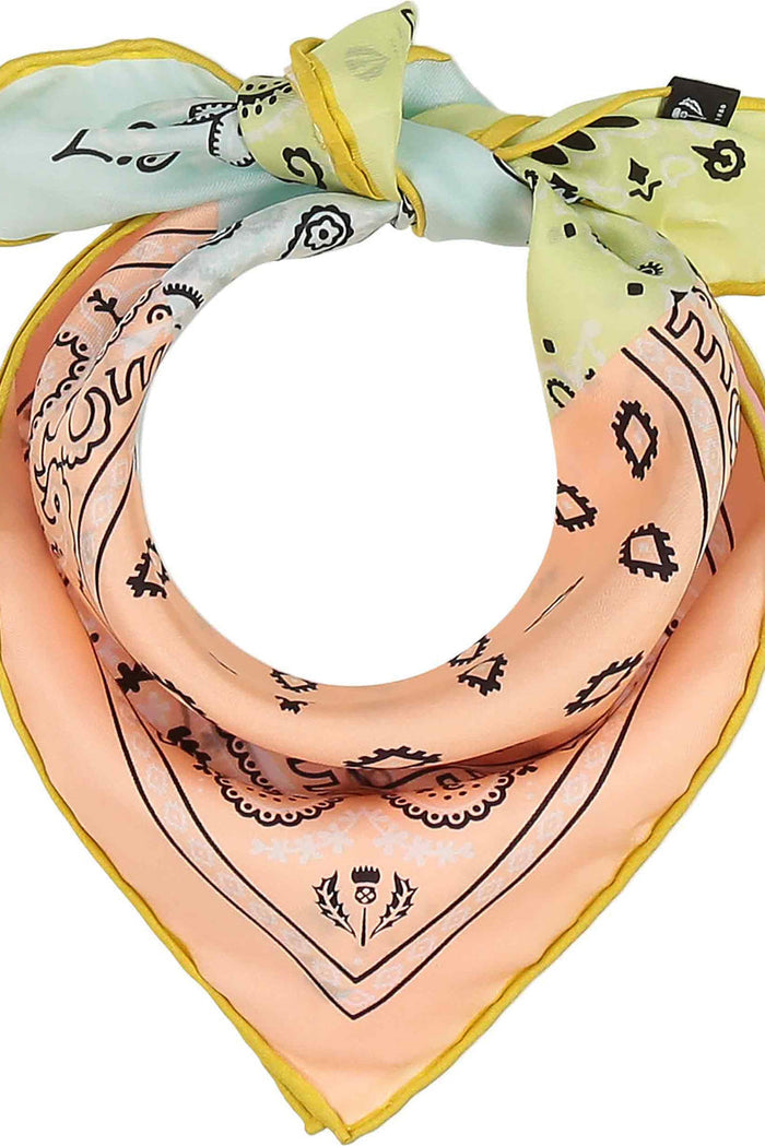 FRAAS Foulard en Soie Bandana Patchwork