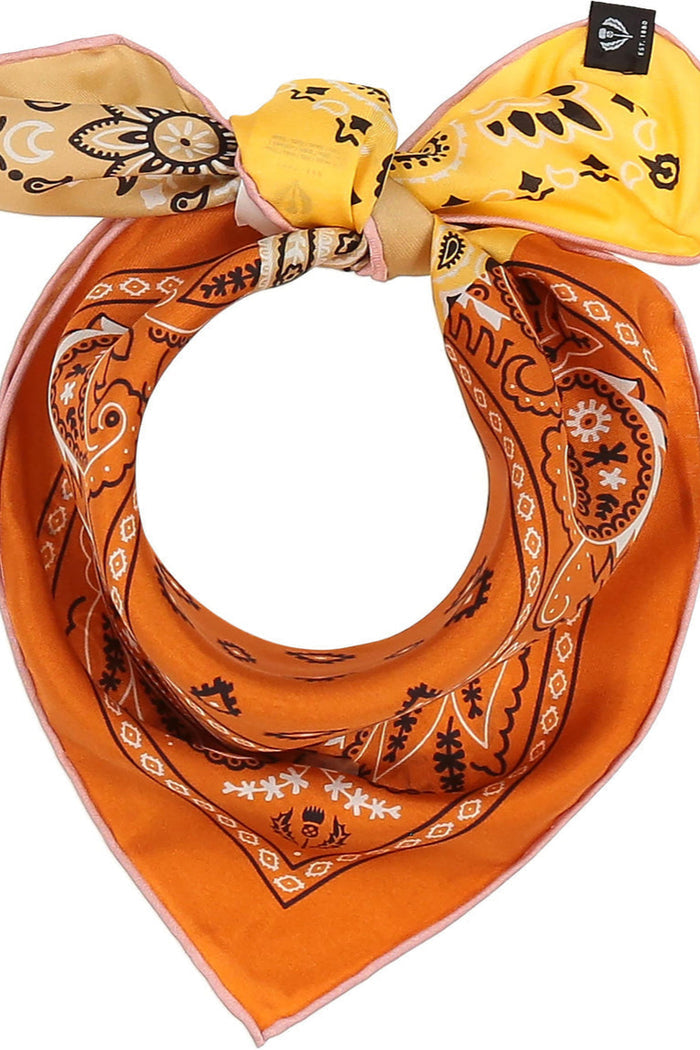 FRAAS Foulard en Soie Bandana Patchwork