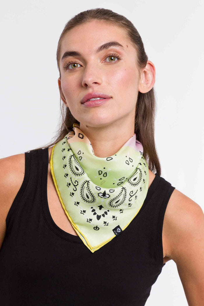 FRAAS Foulard en Soie Bandana Patchwork