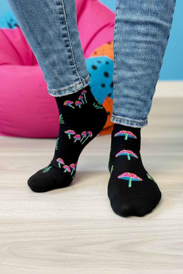 FRIDAY SOCK CO. Chaussettes - Champignons Neon
