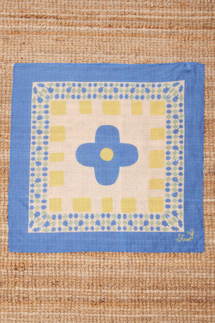 FRNCH PARIS Foulard Plitvice - Bleu Azur