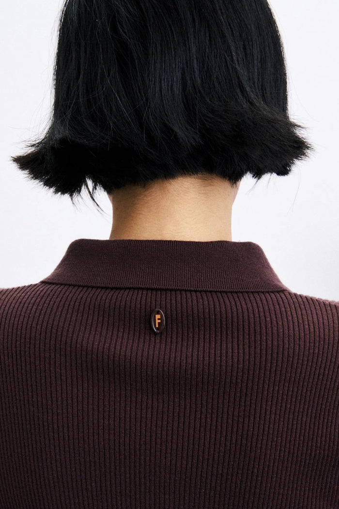 FRNCH Polo Cyllene - Chocolat