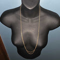 Gold Double Chain Necklace