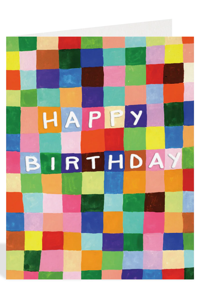 HALFPENNY POSTAGE Mini Carte Mosaïque Anniversaire