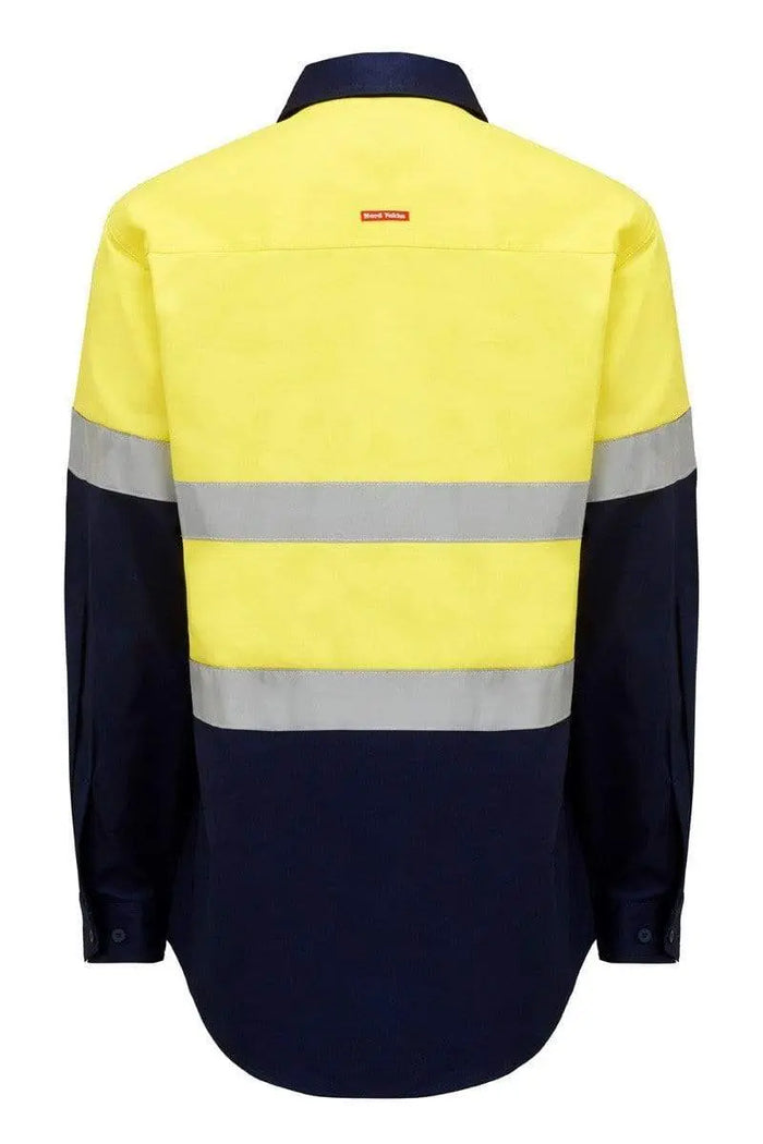 Hard Yakka Long Sleeve Hi Vis Taped Shirt Y04610 Work Wear Hard Yakka
