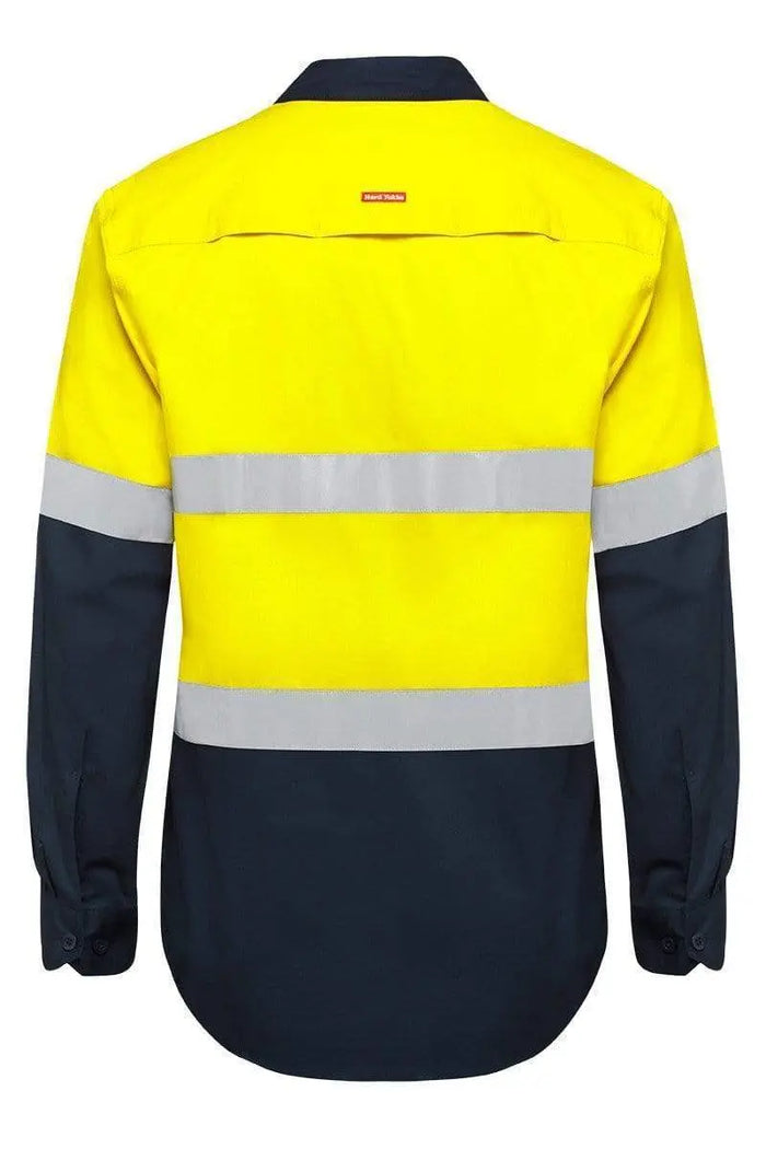 Hard Yakka Two Toned Taped Vented Reflective Work Shirt Y07940 Work Wear Hard Yakka