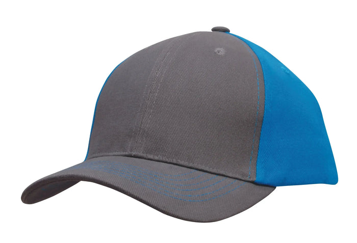 Headwear Brushed Heavy Cotton 2 Tone Cap X12 - 4001 - City Workwear