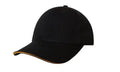 Headwear Chino Twill Cap W/sandwcih  X12 - 4080 - City Workwear