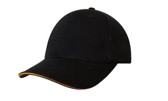 Headwear Chino Twill Cap W/sandwcih  X12 - 4080 - City Workwear