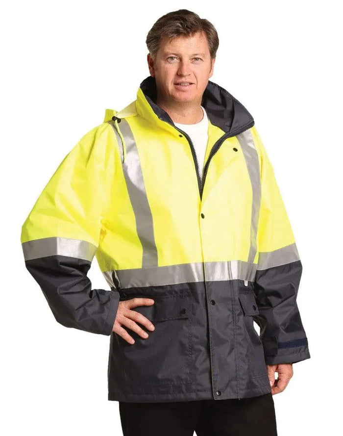 Hi-vis Safety Jacket With Mesh Lining & 3m Tapes SW18A Work Wear Australian Industrial Wear